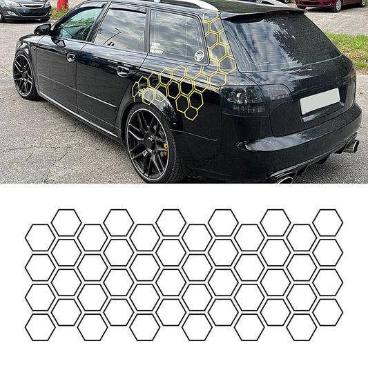 Honeycomb Pattern Motorcycle Film Wrap Self-adhesive Car Body Film Sticker Decal