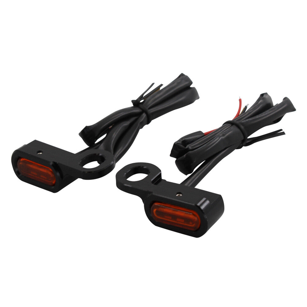 Black Universal for Mini LED Front Turn Signal Light Run Indicator Lamp for BMW R18 Q