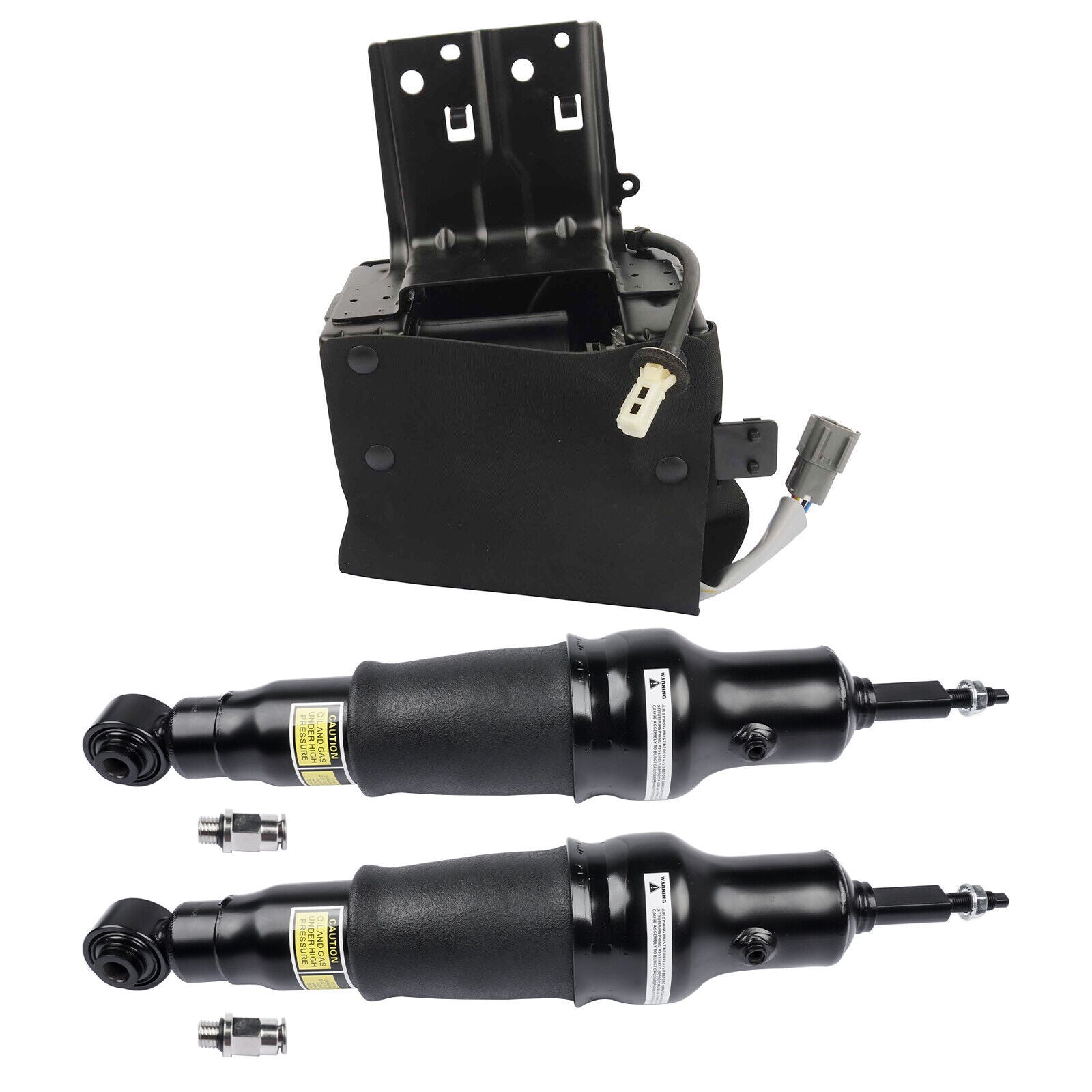 1Pair Rear Shock Struts + Compressor for Infiniti QX56 2011-2013 QX80 2014-2020