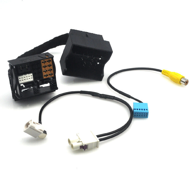 for VW RCD330 340G 187B 187F MIB Radio Radio ISO MQB to PQ Camera Adapter Cable v