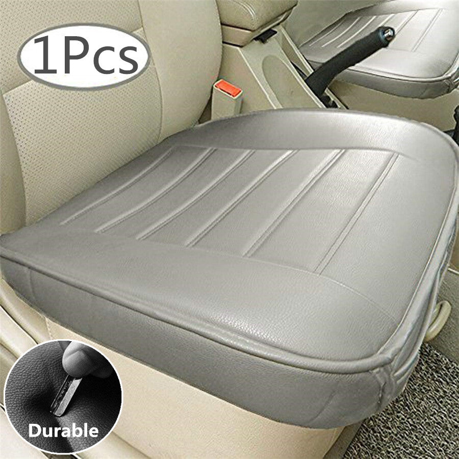 PU Leather Car Front for Seat Cover Driver Protector Pad w/Storage Bag Accessories Q