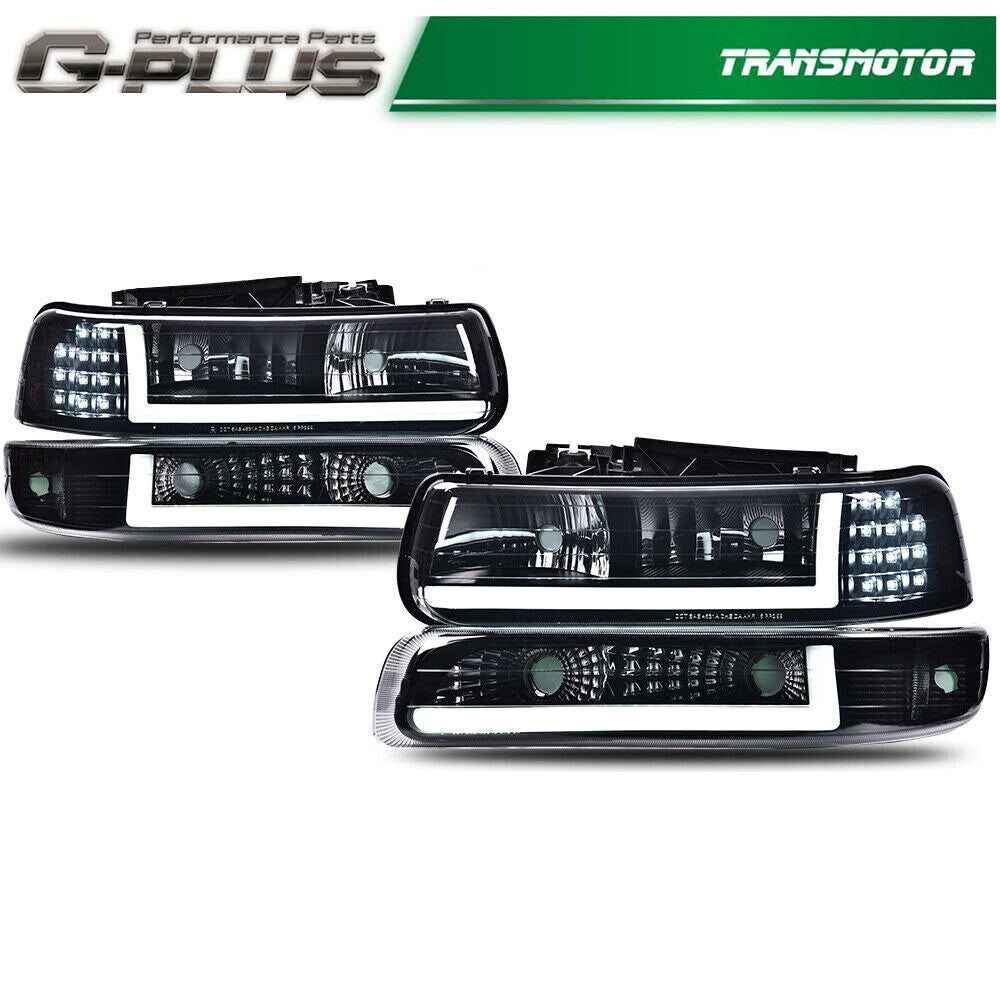 Shiyuan 99-02 for Chevrolet Silverado 00-06 Tahoe LED DRL Butter Sky + Azure