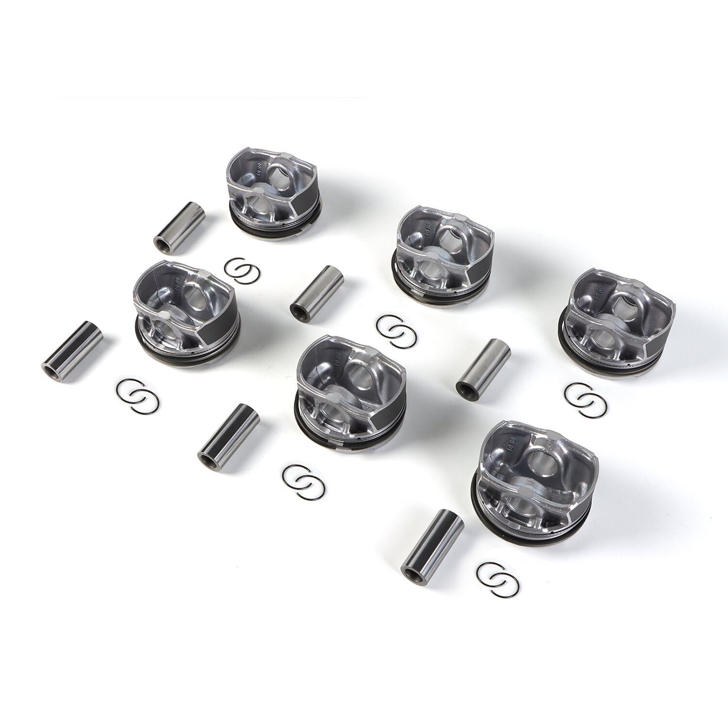6Pistons Rings Set + 6pcs Connecting Rod 11247624615 for BMW F20 F21 F30 F10 X3