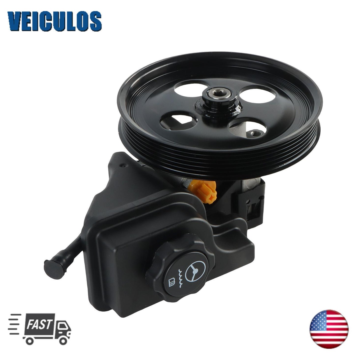 Power Steering Pump w/Reservoir Pulley Fits 2006-2011 for Cadillac DTS for Buick Lucerne