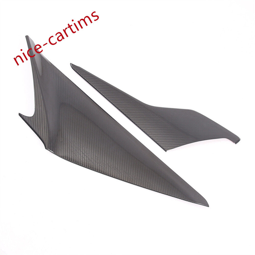 2¡ÁReal Carbon Fiber Center Console Side Knee Panel Cover for Corvette C8 2020-24