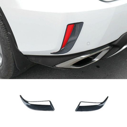 Carbon Fiber Look Rear Fog Light Lamp Cover Trim for Lexus RX350 450h 2016-2019