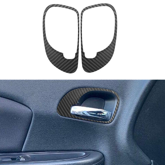 2X Rear Window Lift Trim Cover Interior Carbon Fiber for Chevy Impala 2014-2020 v
