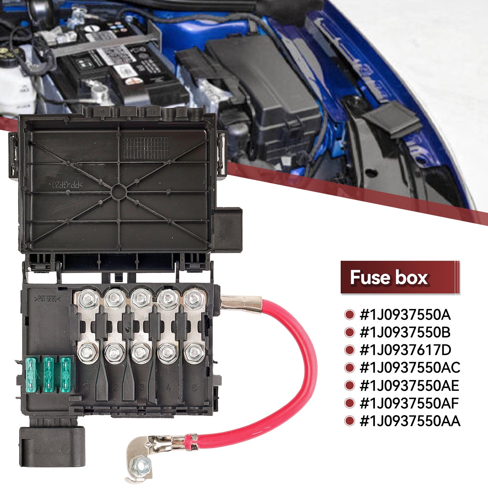 for VW for Jetta for Golf MK4 Beetle 1.9TD GZ.W030 Fuse Box Battery Terminal 1J0937550A Q
