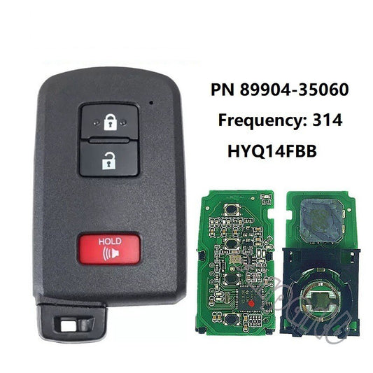 Brand new remote control for smart key FOB HYQ14FBB 89904-0C050 G, applicable to 2021-2022 for Toyota Tacoma. Q