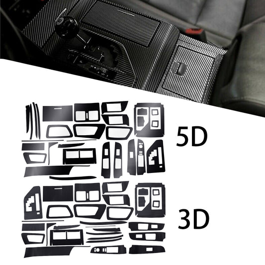 27x Carbon Style Interior Decor Kit Trim Sticker fit for Camry 2012-2015 v