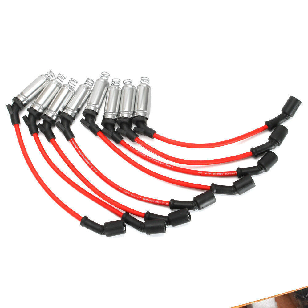8PC Spark Plug Ignition Wire for Chevy 1999-2006 Silverado 1500-2500 LS1 VORTEC Q