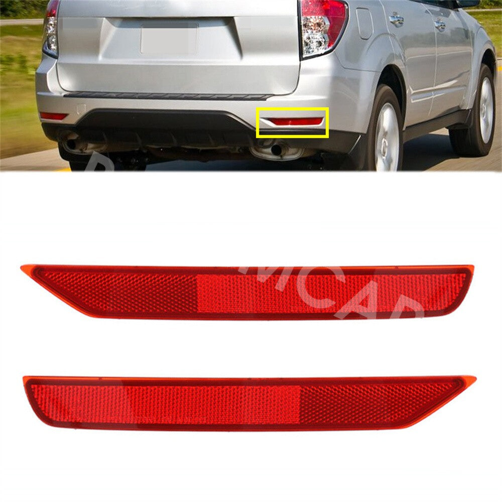 Fit for Subaru for Forester 2009-2018 Rear Bumper Red Lens Reflector Car Accessories Q