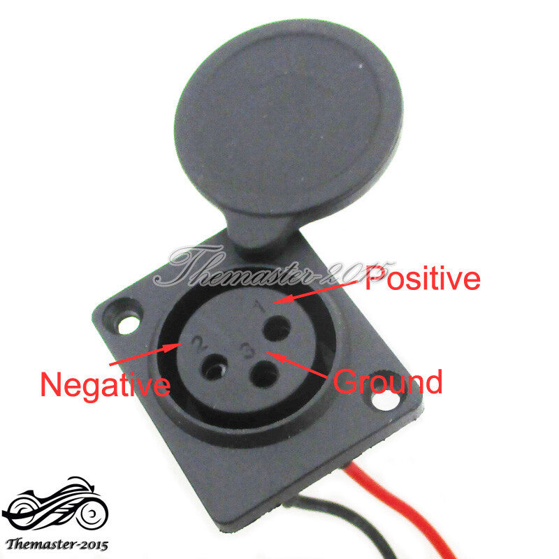 XLR Charging Port Socket For Razor EcoSmart Metro MX500 MX650 Rocket Dirt Bike Q