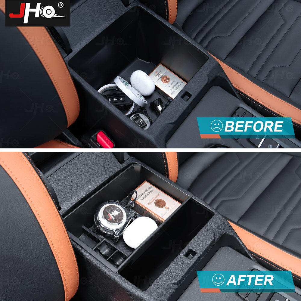 Armrest Storage Box Car Center Control Storage Box for Ford Ranger 2023-2024