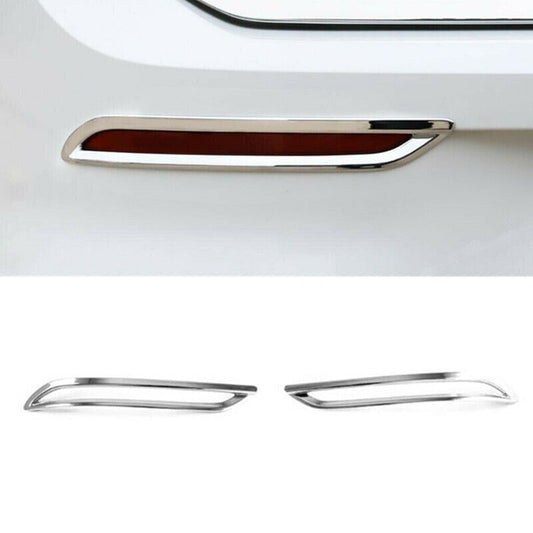 for VW for GOLF 8 MK8 2020 2021 Chrome 2X Rear Fog Light Lamp Cover Trim Accessaries