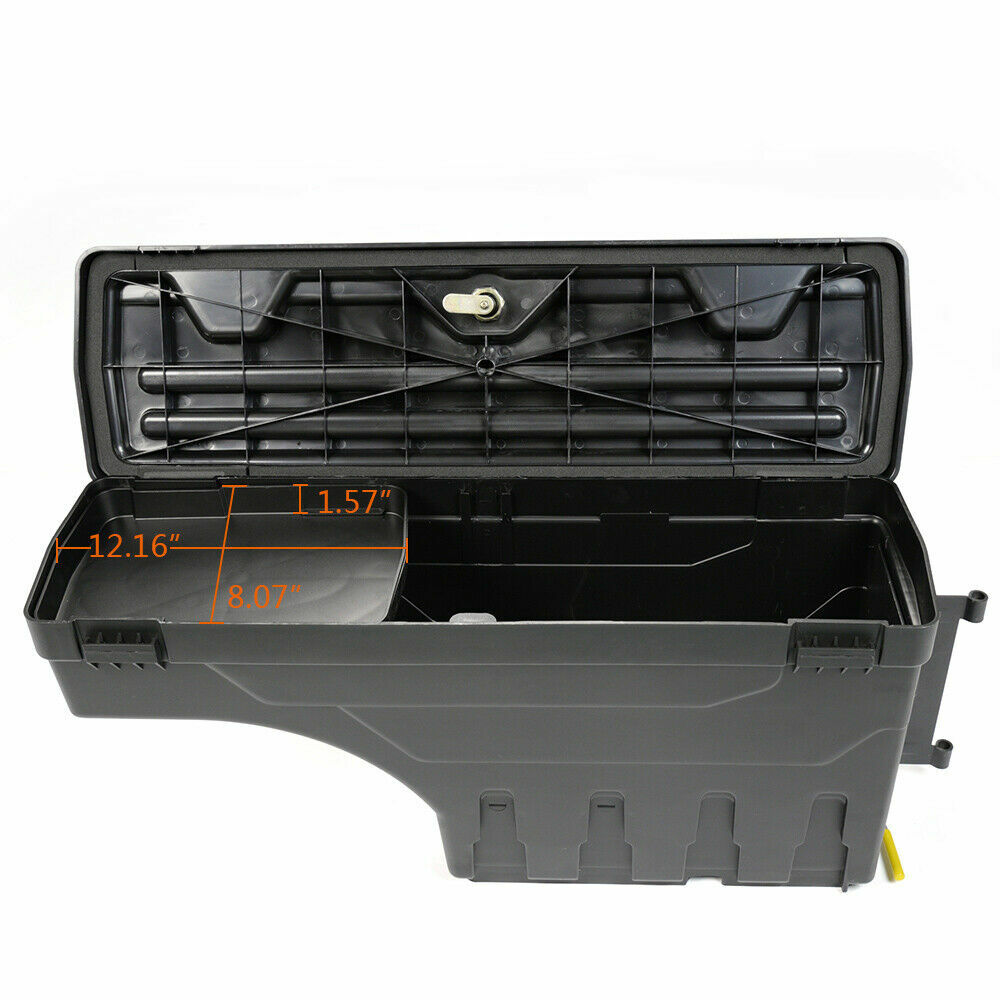 Suitable for 02-18 for Dodge for RAM 1500-3500 truck wheels. Good storage tool box + right lock. Q