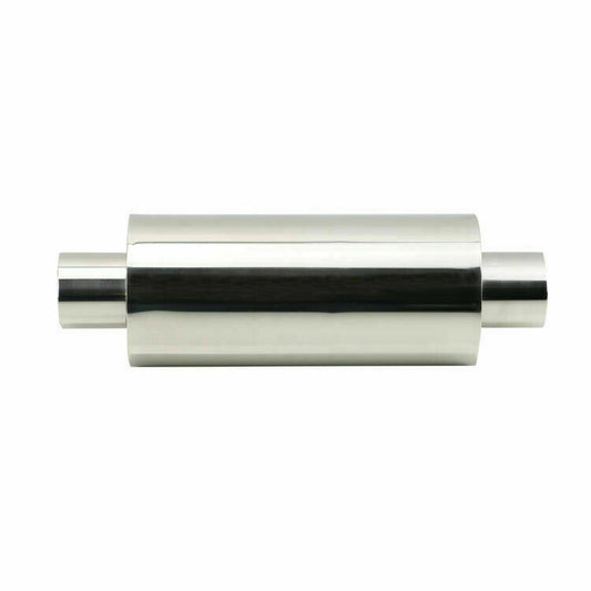 2.5 in/out Exhaust Silencer Resonator Exhaust Muffler Stainless Steel 394mm Lon