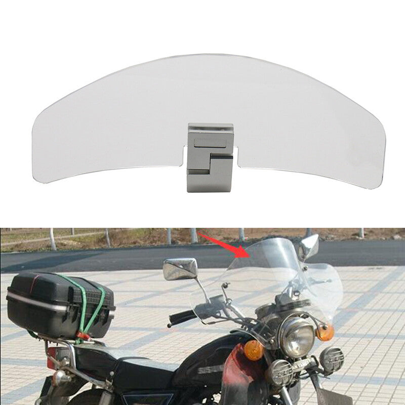 Motorcycle sports bicycle front shoe upper overlapping double-layer height-increasing windshield deflector rear wing - n