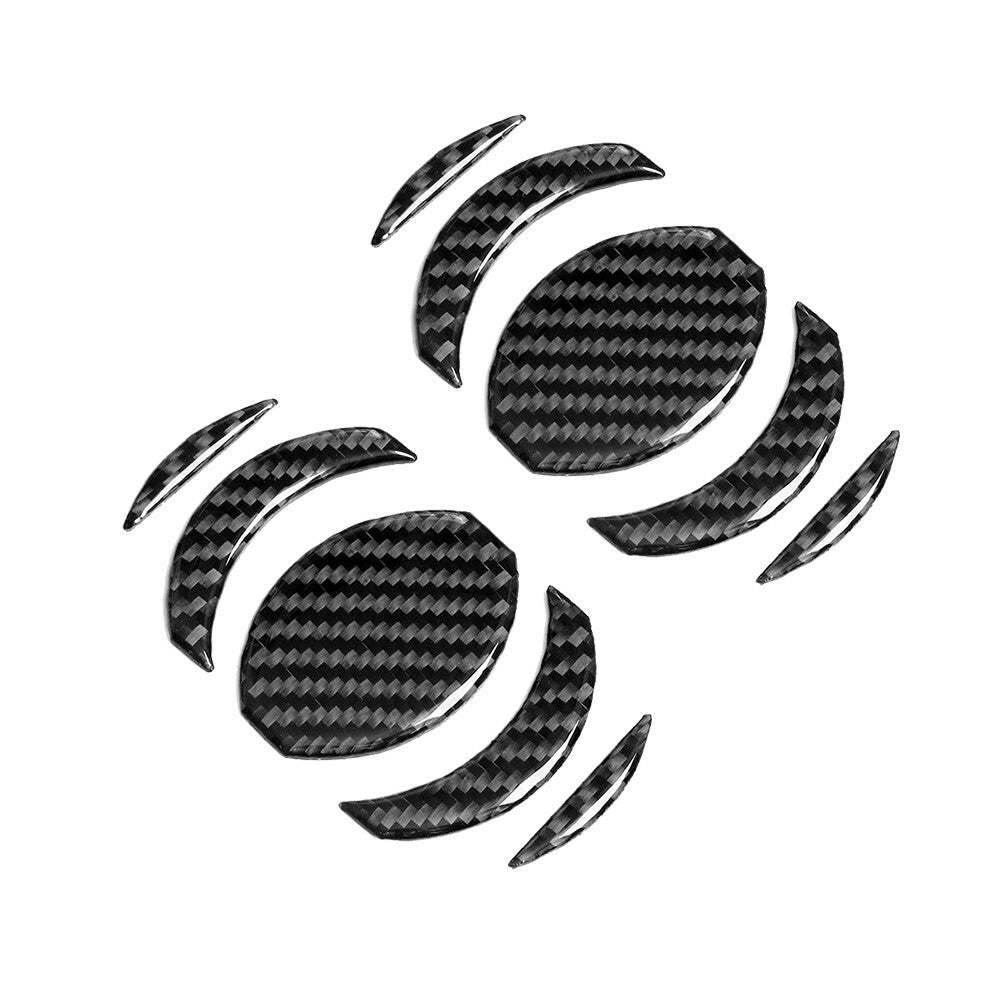 Carbon fiber style interior door handle frame cover decoration suitable for 16+for Tacoma- v