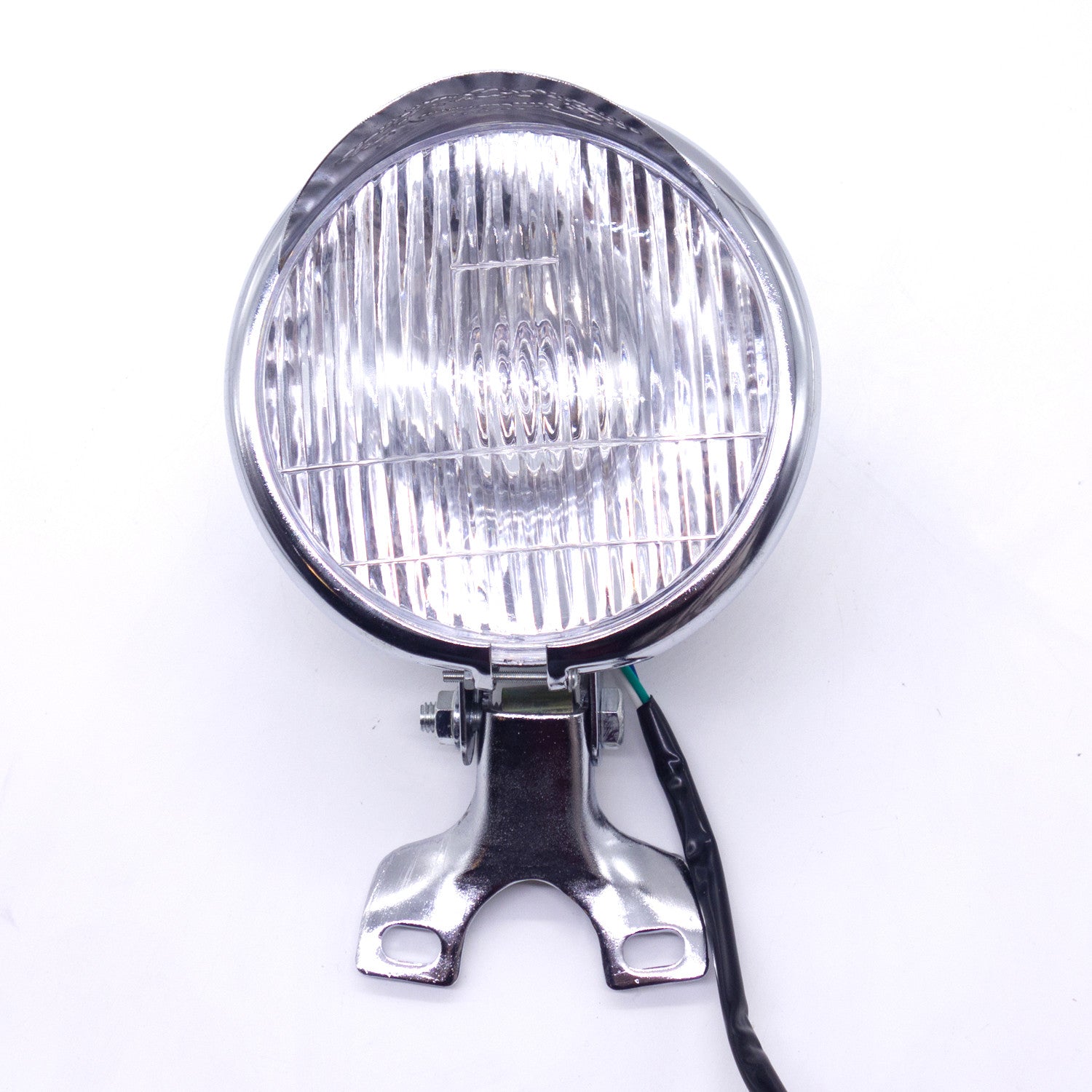 5.5 Motorcycle Chrome Retro Metal Headlight for Harley Chopper Cafe Racer Q