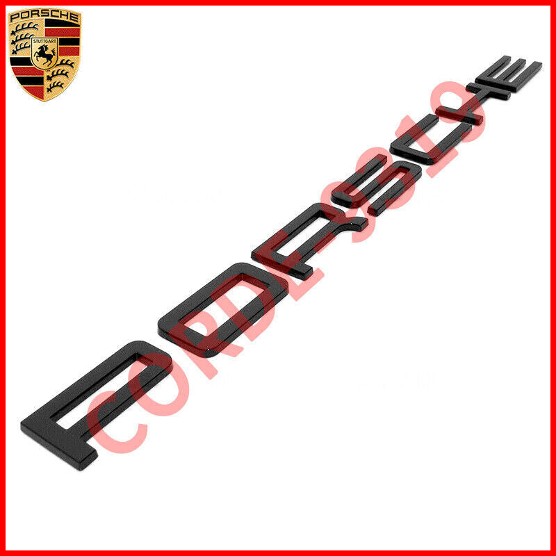 4PCS Gloss Black for Porsche 911 Carrera 4S Badge Liftgate Emblem Set Deck Lid 2020+