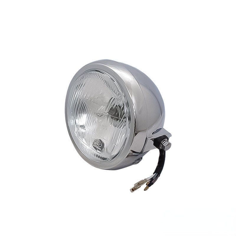 Silver headlights for Honda CG125 CB125S PSB motorcycles - New metallic round headlights. Q