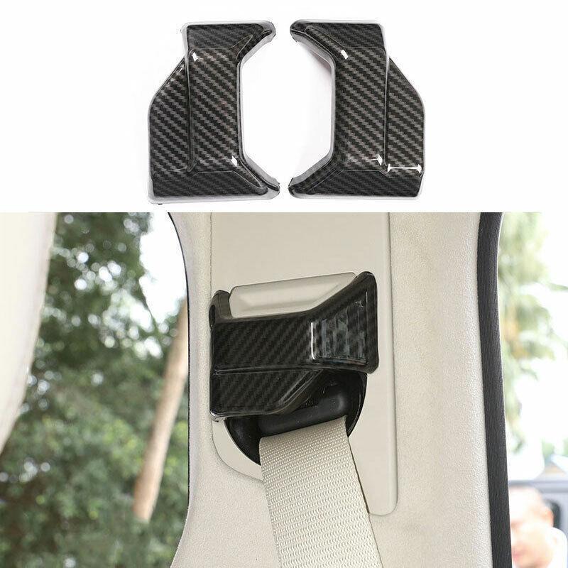 Carbon fiber for seat belt buckle accessory cover trim for G-Class 2019-2020 - n
