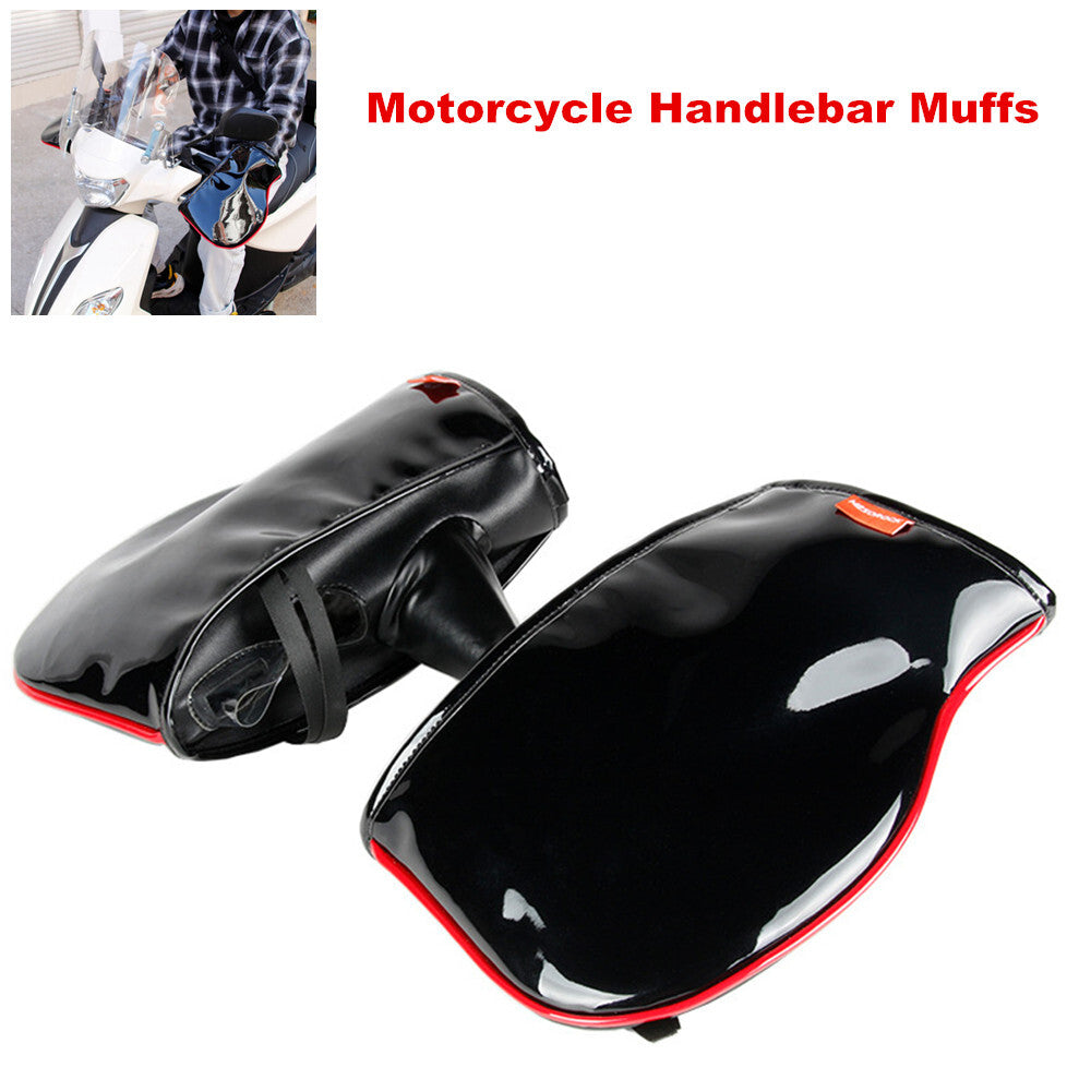 Handcuffs, winter motorcycle handlebar protection, warmth, all-terrain vehicle handlebar gloves - n