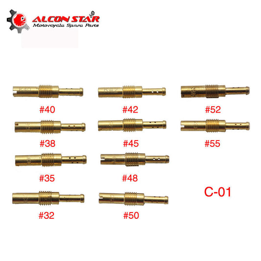 10PCS Carburetor Slow Jets Pilot Jet Kit For K32-K55 Carb Jet Q