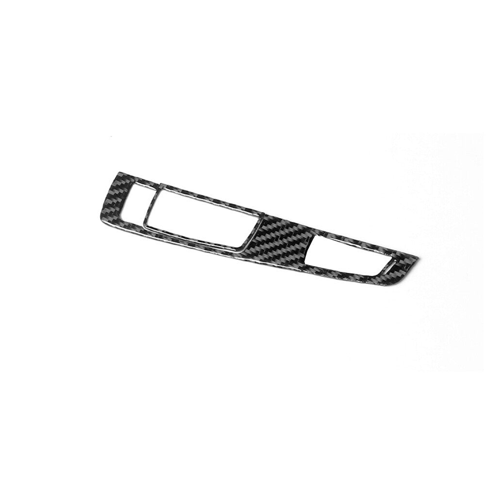 Red Carbon Fiber Air Conditioner Buttons Trim Cover for Chevy Impala 2014-2020 v