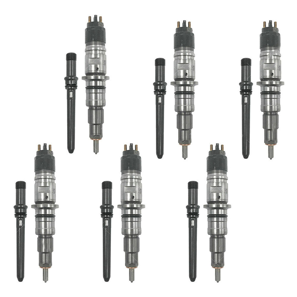 6 Diesel Fuel Injectors with Tube compatible with for Dodge for Ram 2500 3500 6.7L