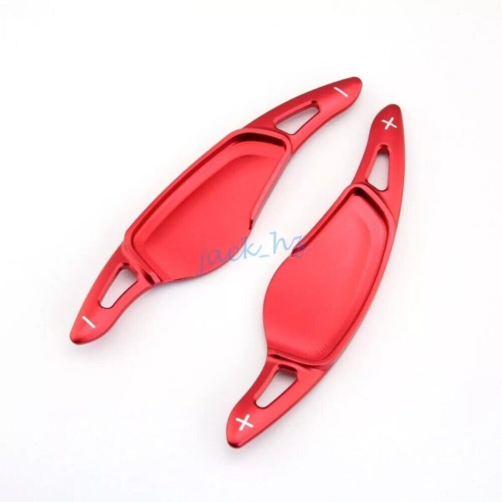 2x Aluminum Steering Wheel Paddle Shifter Extension Red Fits For Accessories n