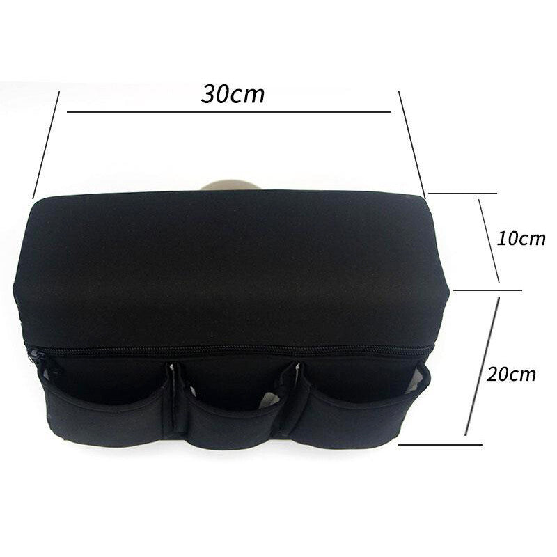 Leather storage pocket for car SUV window armrests - Phone holder n