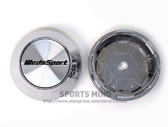 4x68 mm Advan Racing Wheel Center Cap Hubcap Rim Cap Badge Black Chrome- v