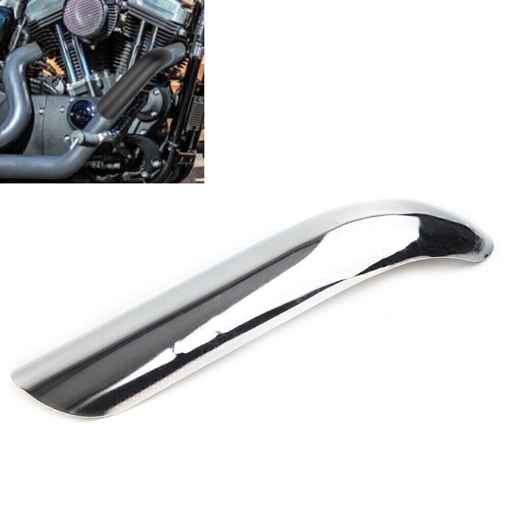 for Harley Motorcycle Exhaust Muffler Pipe Heat Shield Cover Heel Guard Silver