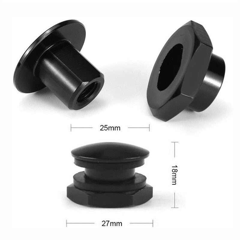Black Rear Glass Strut Hardware Kit for 92-95 for Honda for Civic 3Dr Hatchback EG6 CRV