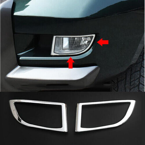 Chrome Front Fog Light Lamp Molding Frame Cover For 2003-2009 for Toyota Prado FJ120
