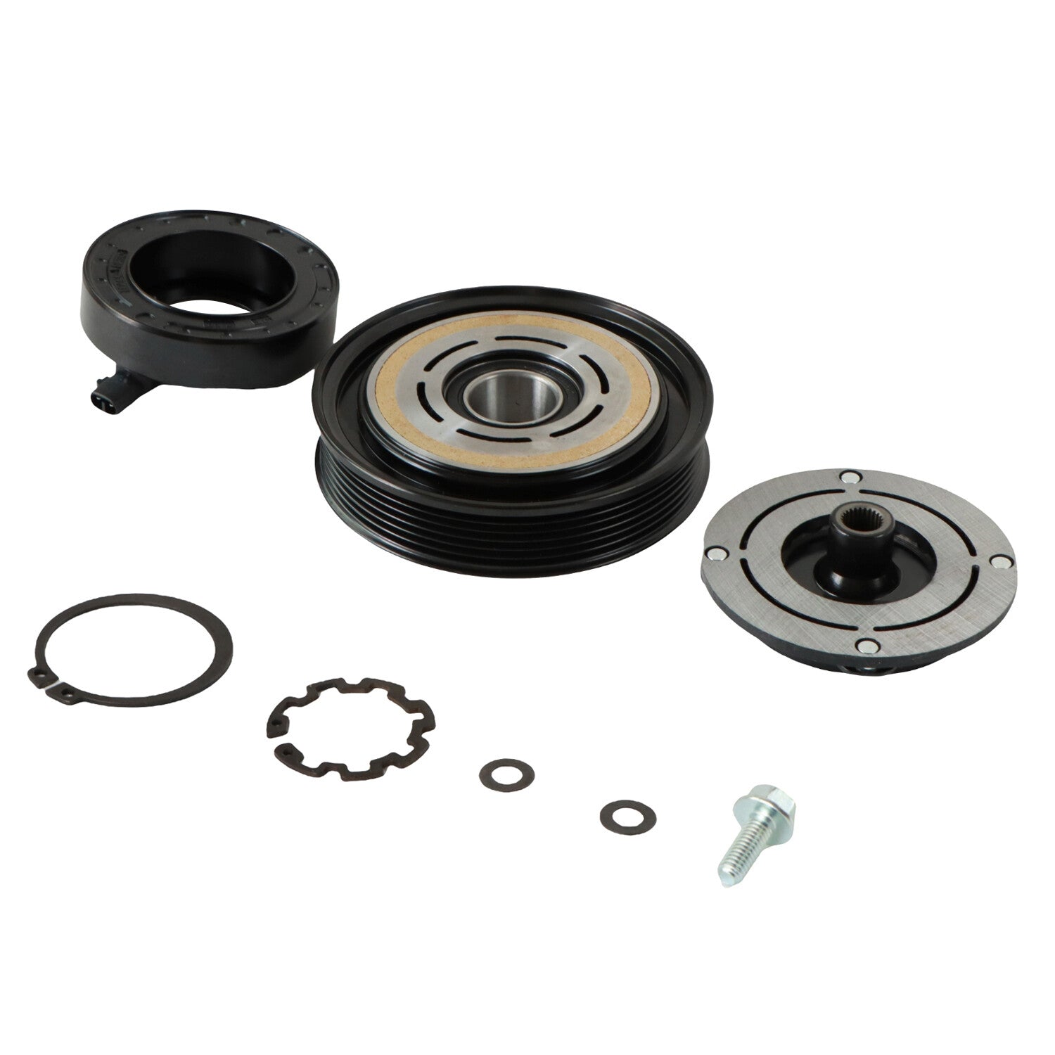 A/C Compressor Clutch Kit Fit for Honda Odyssey 2008-2017 Pulley Bearing Coil
