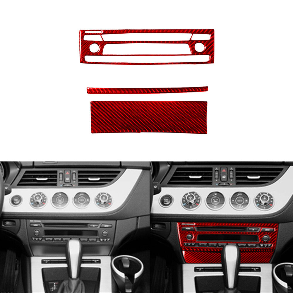 Carbon Fiber for Co -pilot Storage Box Trim Cover for Honda Accord Sedan 2003-2007 v