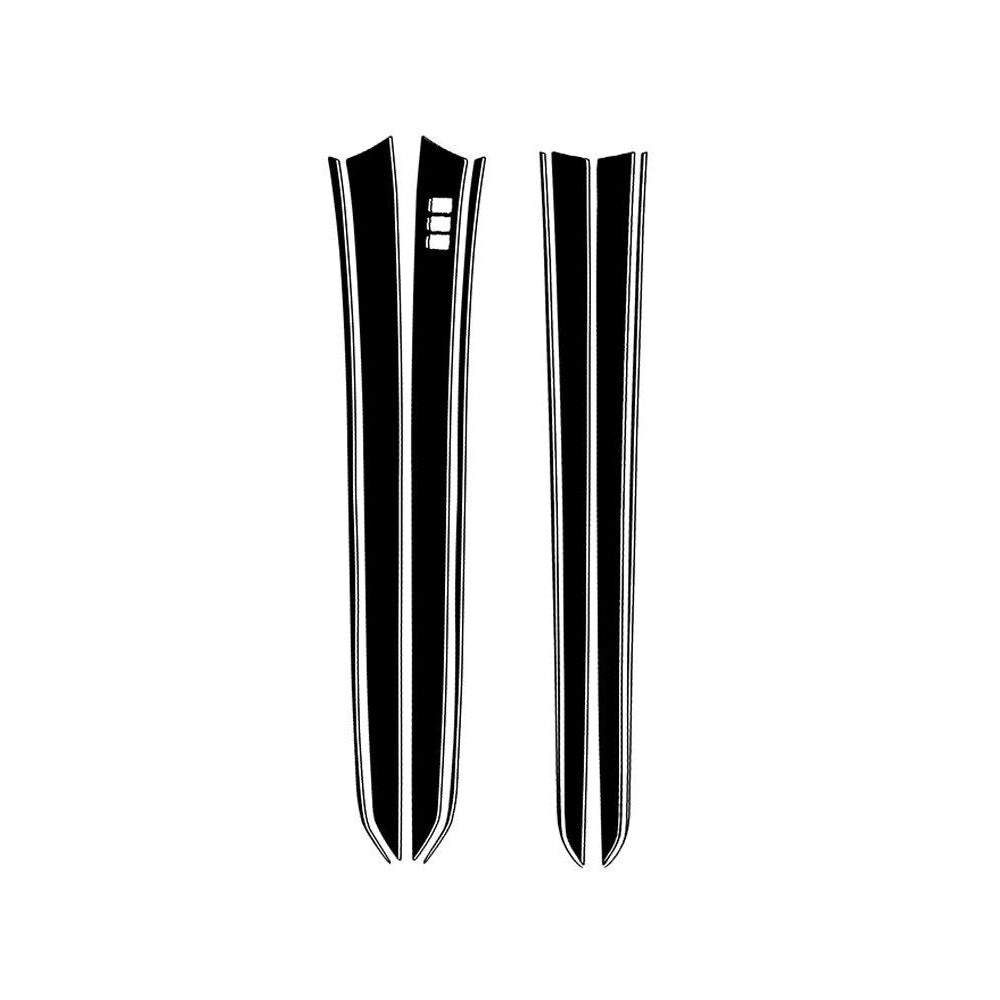 4pcs Carbon Fiber Window Lift Control Frame Cover Trim for Acura TL 2004-2008 v