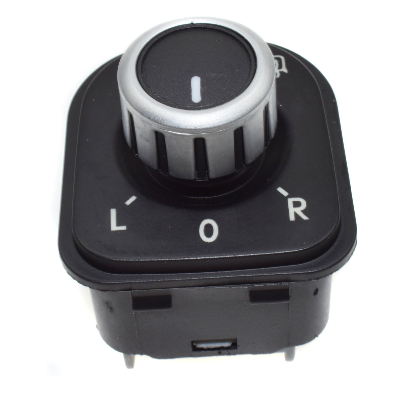New for CHRome Side Mirror Adjustment Switch Knob for for VW for Golf for Jetta for Tiguan for Passat Rabbit - v