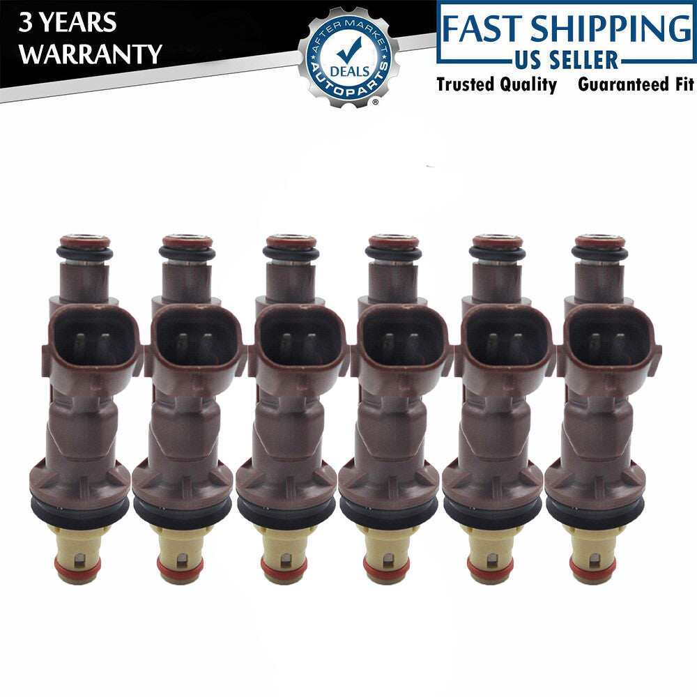 6x Fuel Injectors 23250-62040 for Toyota Tacoma Tundra 4Runner 3.4L V6 1999-2004