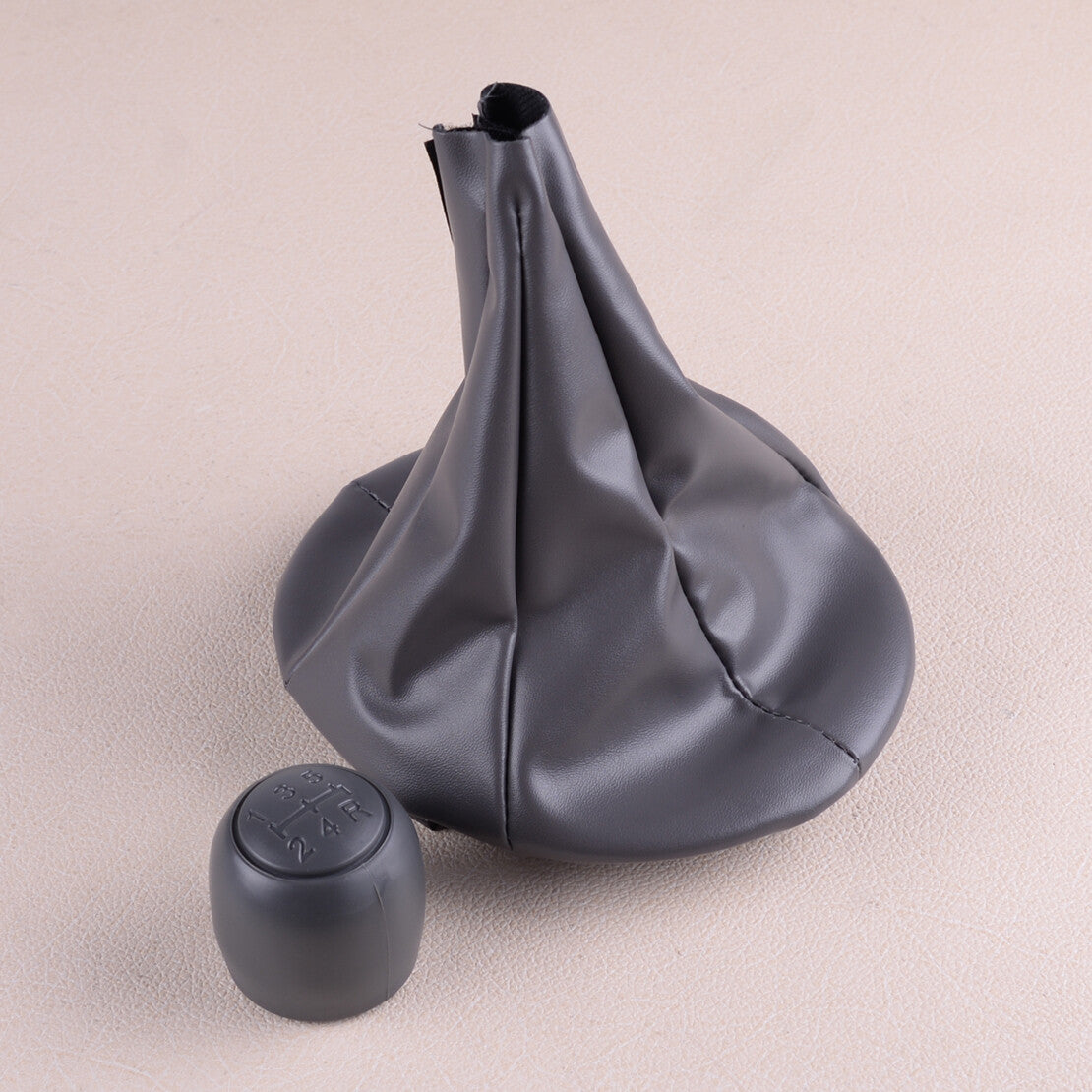 5 Speed Gear Shift Knob + Gaiter Boot Cover Fit for Fiat 500 500c for Panda 03-12 Q