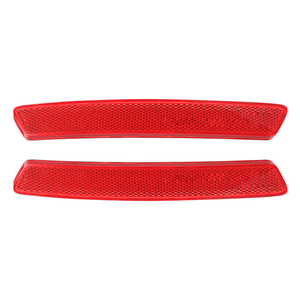 Fit for Ghibli Pair Rear Right + Left Side Bumper Reflector Red Q