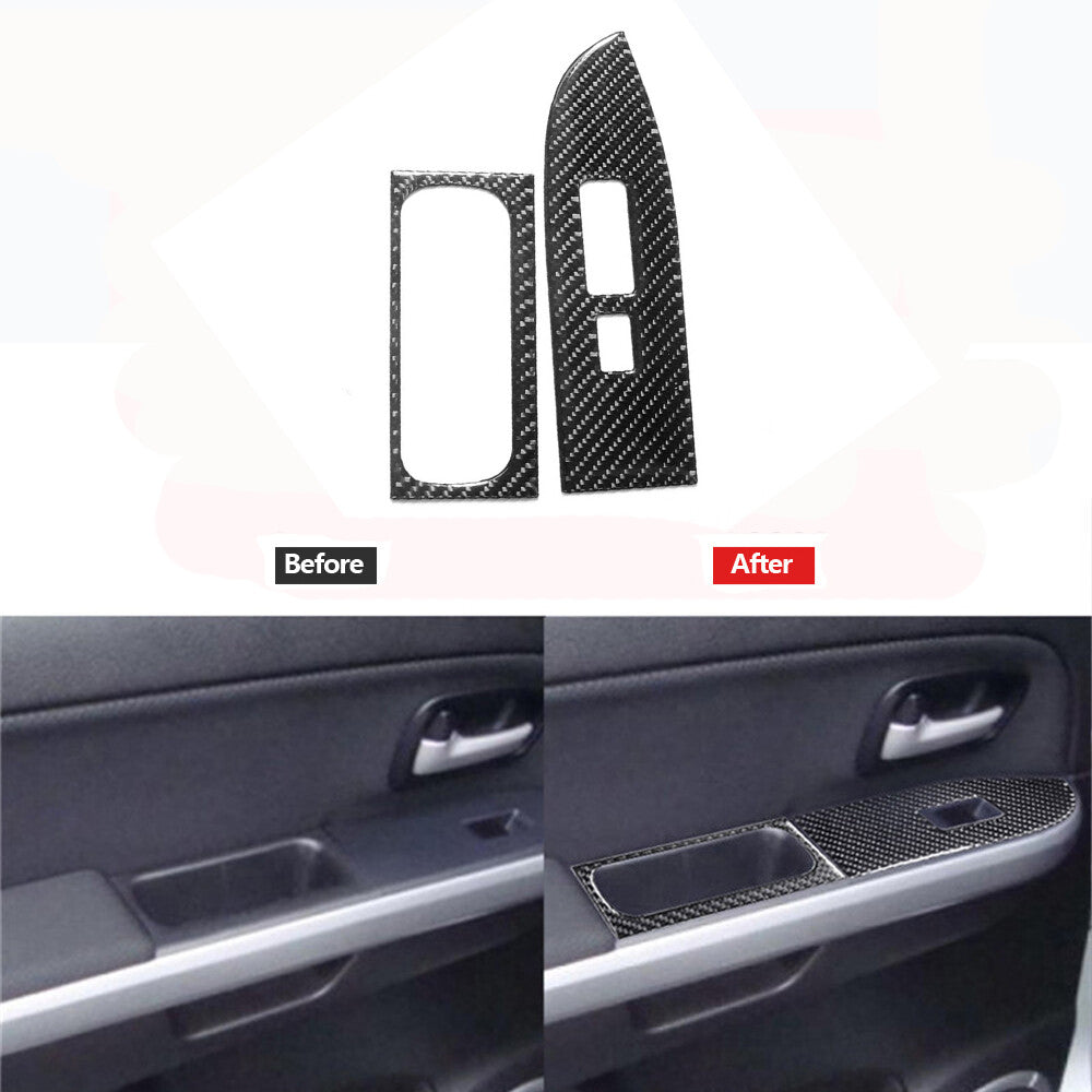 Suitable for Honda CR-V CRV 2023 2024 carbon fiber ABS interior door handle bowl cover decoration- v
