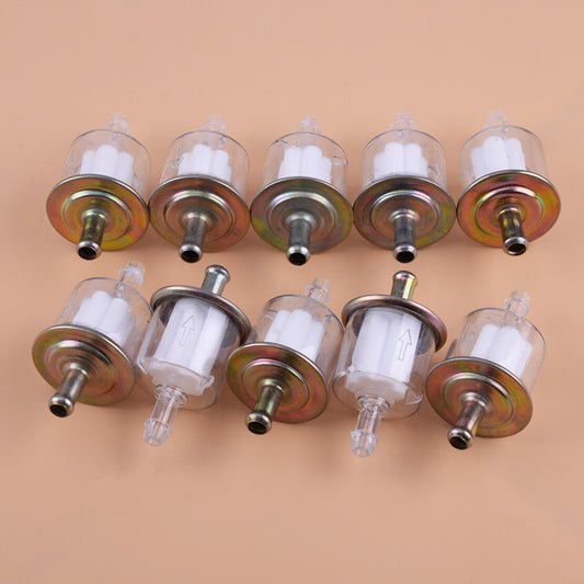 10x 5/16'' 8mm Petrol Fuel Line Filter Fit For Motorcycle Tractor Dirt Bike ATV Q