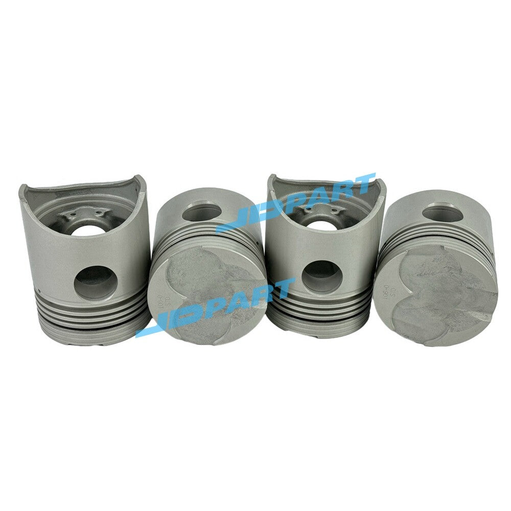 4-piece piston kit for Isuzu DA220 excavator engine parts -