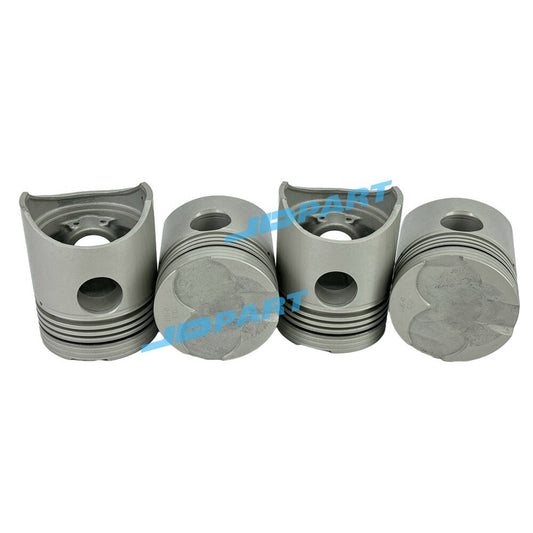 4-piece piston kit for Isuzu DA220 excavator engine parts -