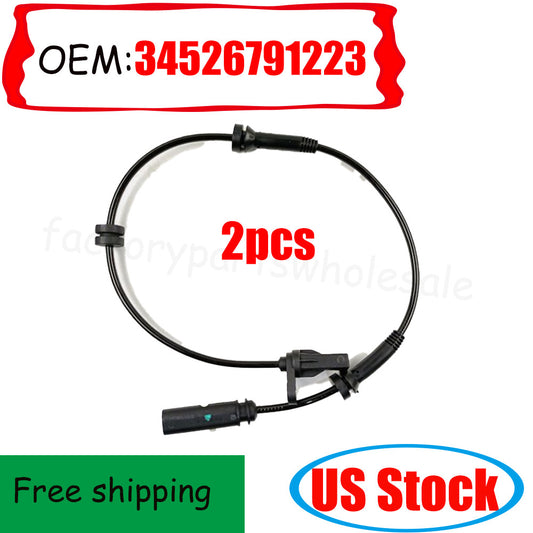 2  Front ABS wheel speed sensors suitable for F20 F21 F22 F23 F30 F31 F32 34526791223- n
