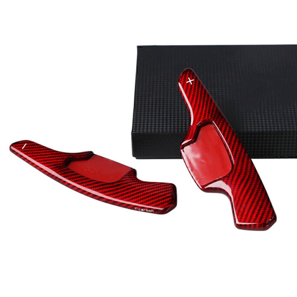 for Ford Taurus Red 2x Real Carbon Fiber Steering Wheel Shift Paddle Extension